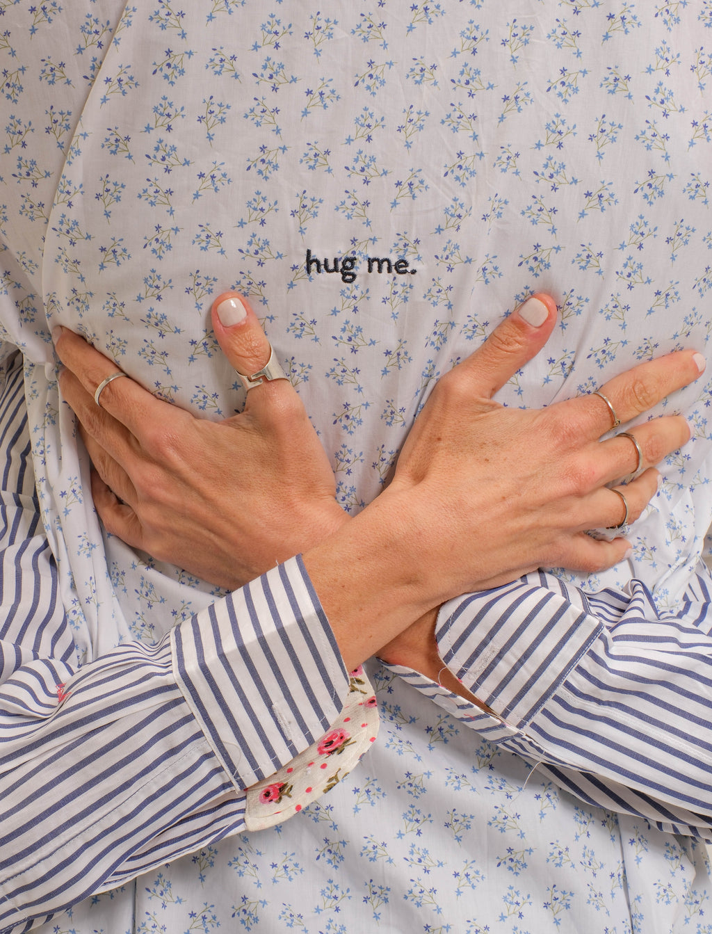 Lavender shirt- believe, anyway.