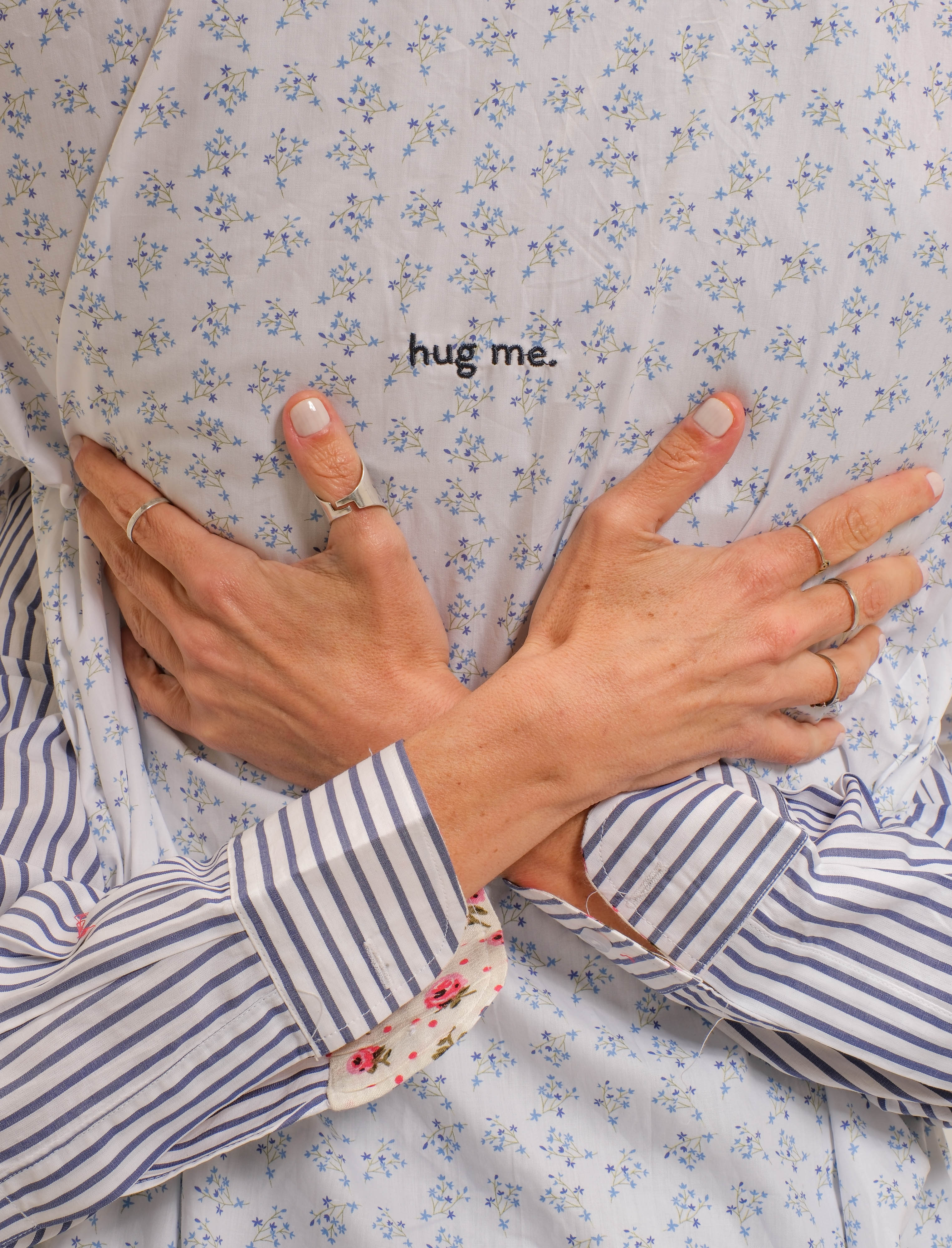 Lavender shirt- believe, anyway.
