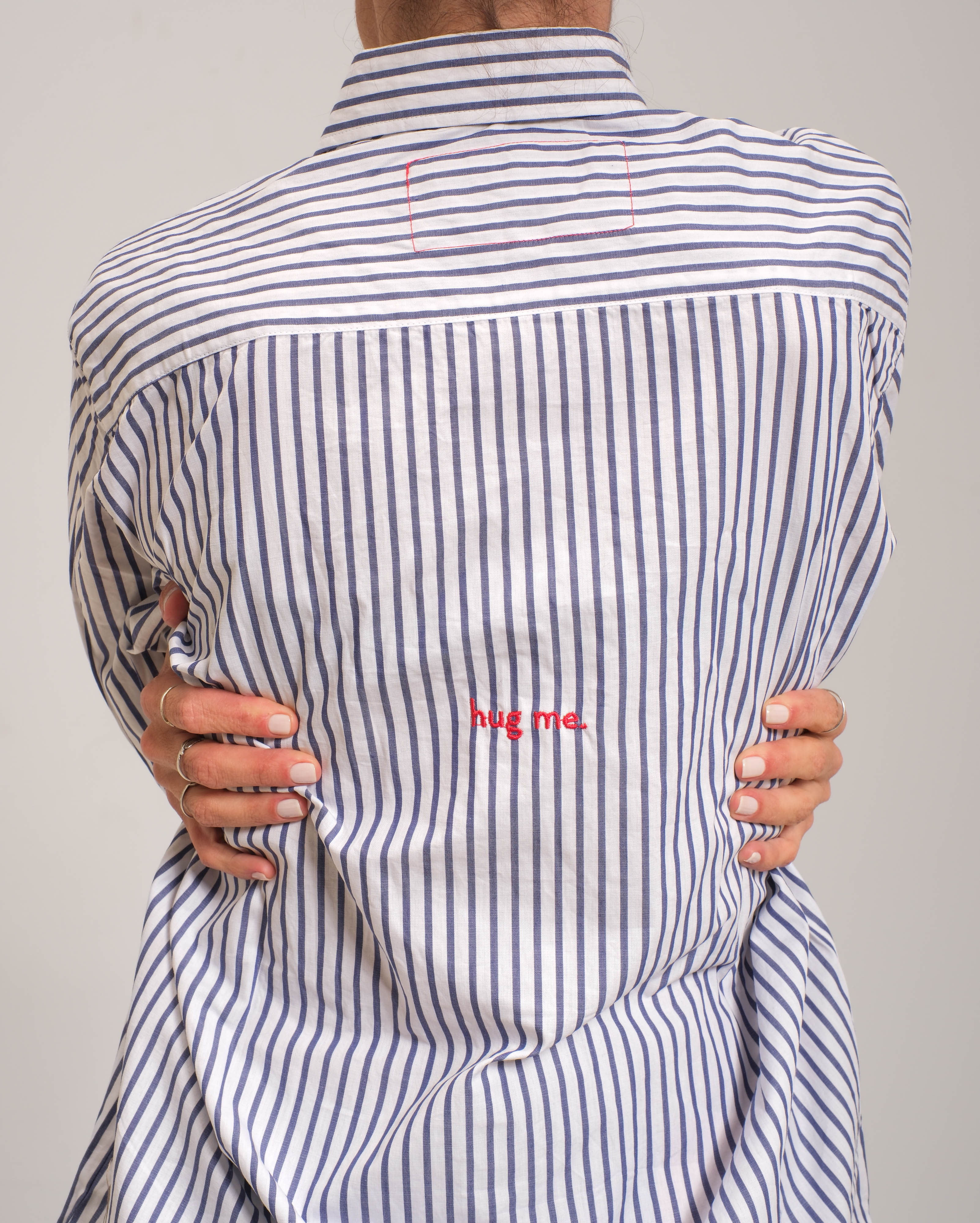 Navy shirt - grownup kinda.