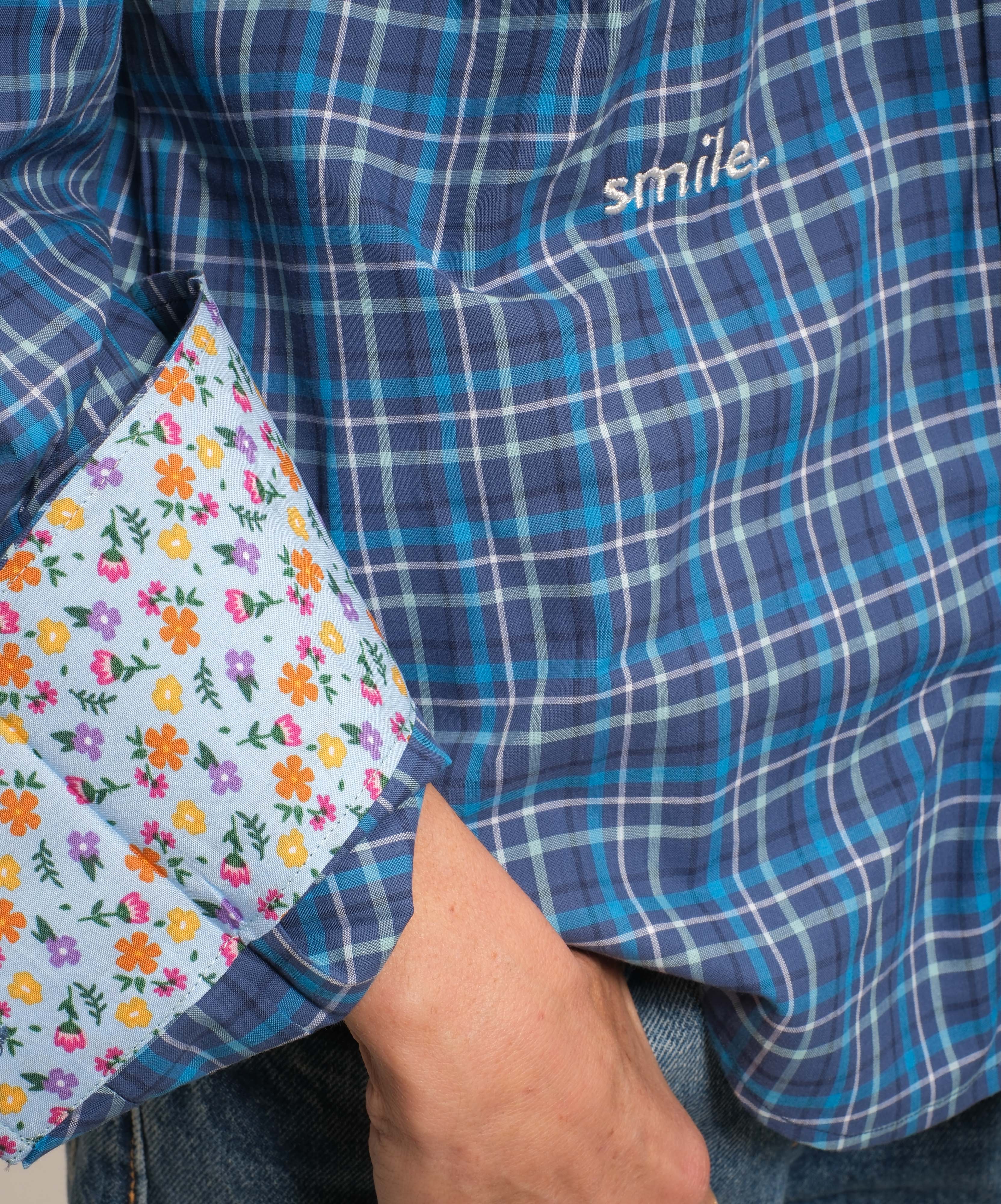 Slim fit Cowboy cut with pockets - “smile”