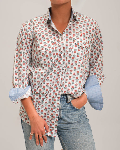 Baggy fit Cowboy cut with pockets - “Grownup, Kinda.”