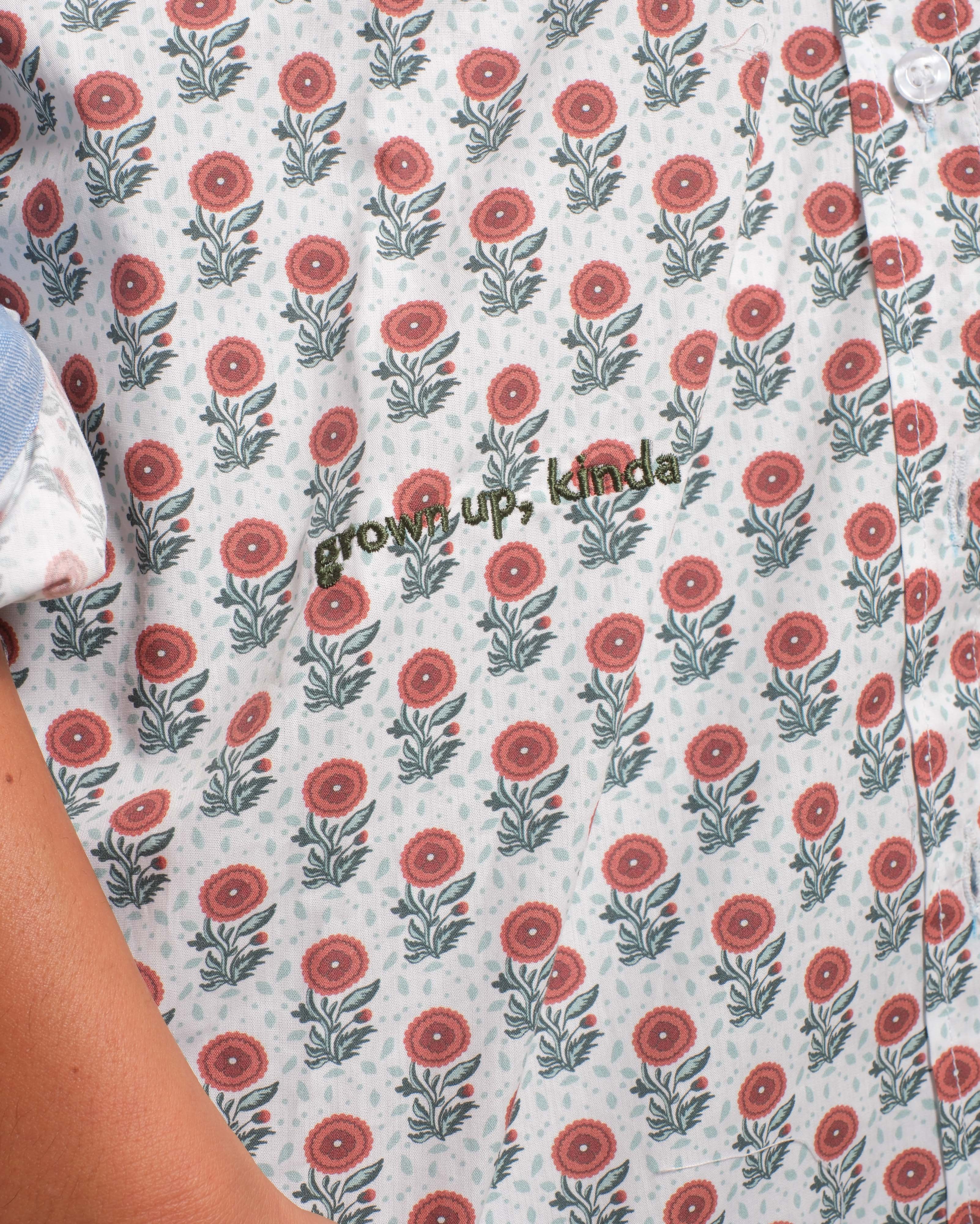 Baggy fit Cowboy cut with pockets - “Grownup, Kinda.”