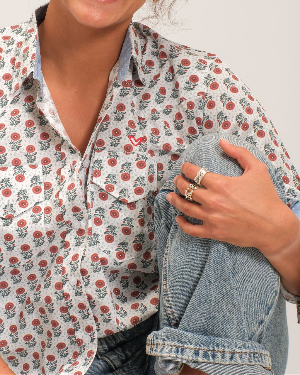 Baggy fit Cowboy cut with pockets - “Grownup, Kinda.”