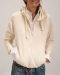 Creme Cashmere tight fit hoodie