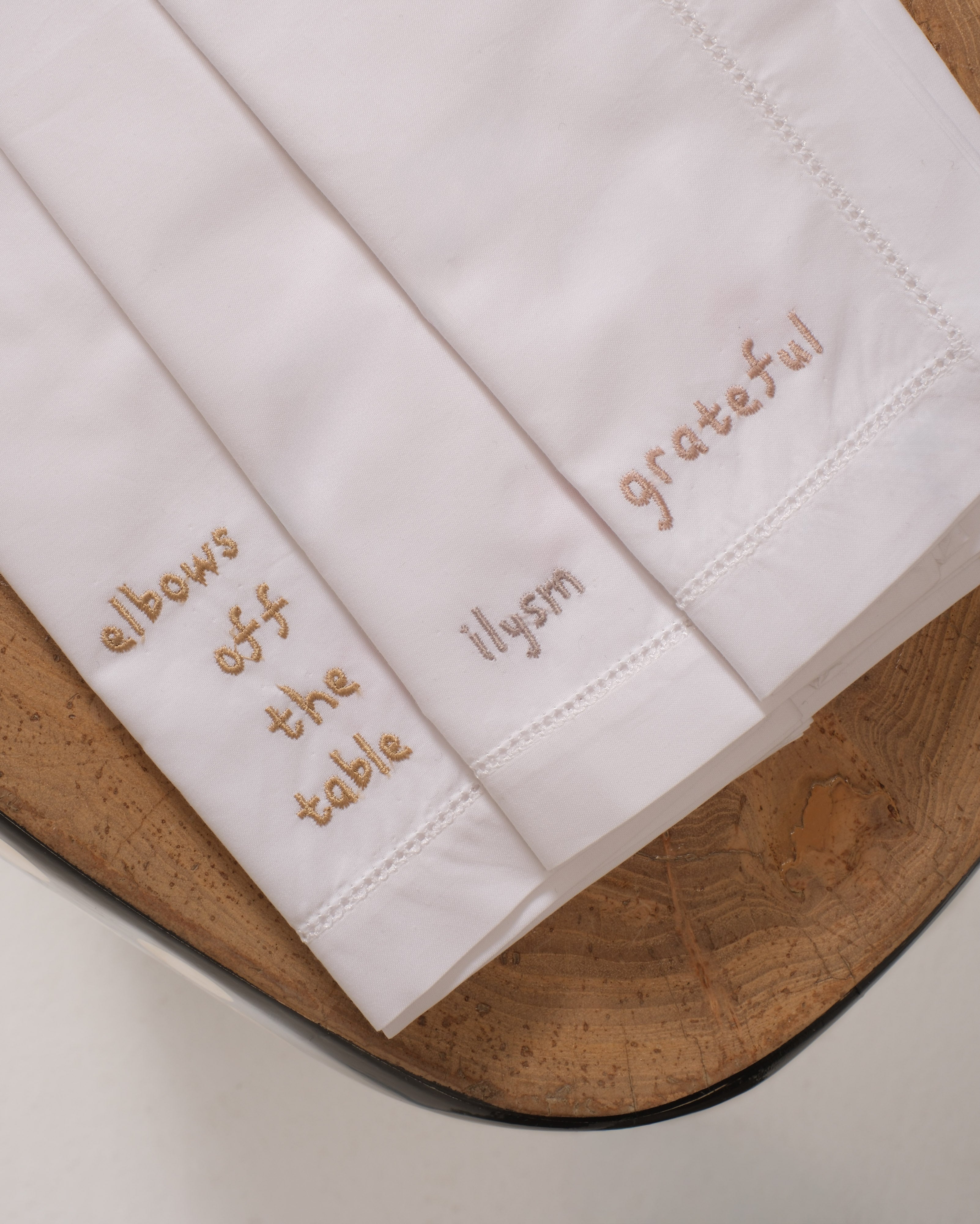 Remembering grandma napkins (set of 6) - cotton