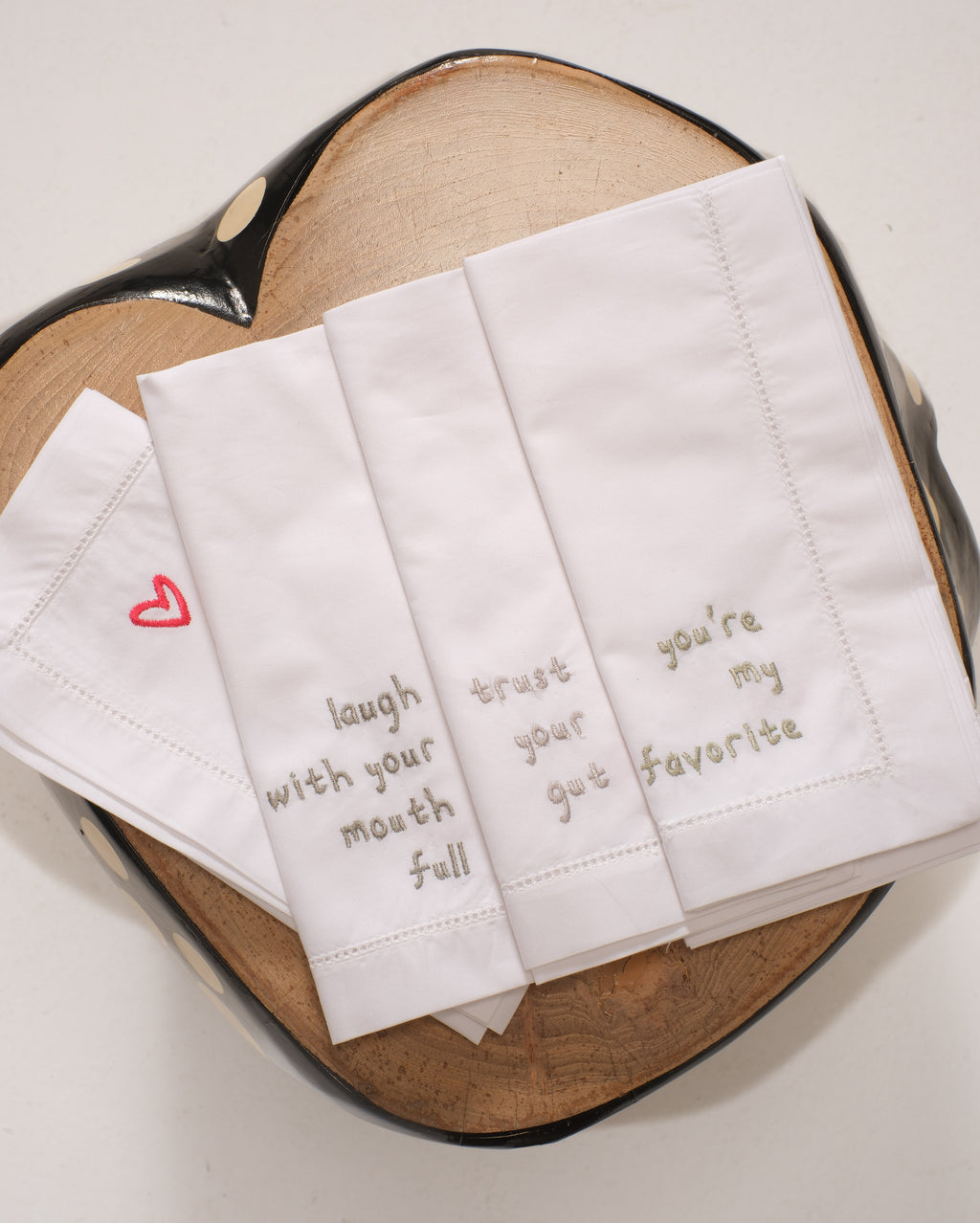 Remembering grandma napkins (set of 6) - cotton