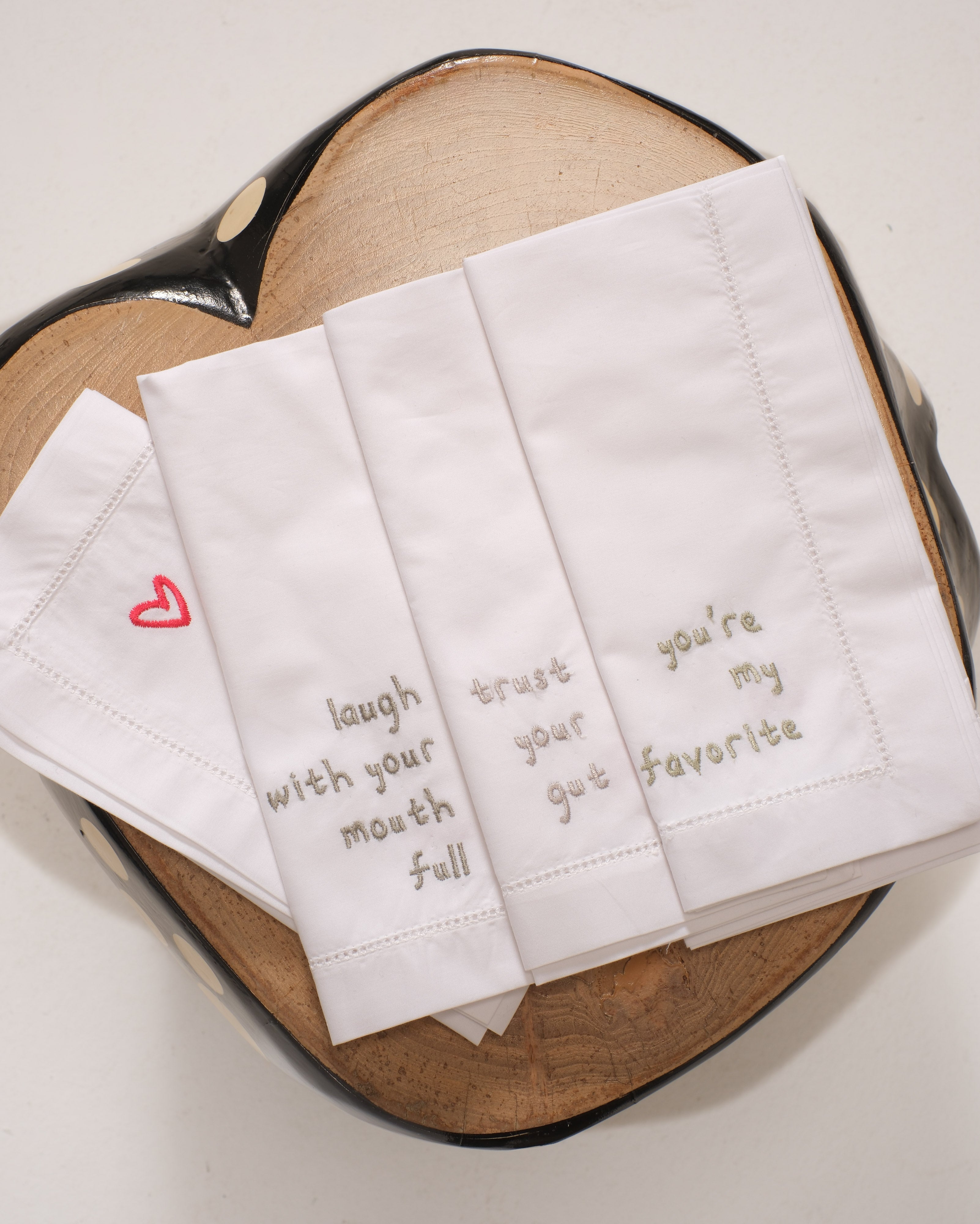 Remembering grandma napkins (set of 6) - cotton