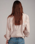 beige striped oversized medium