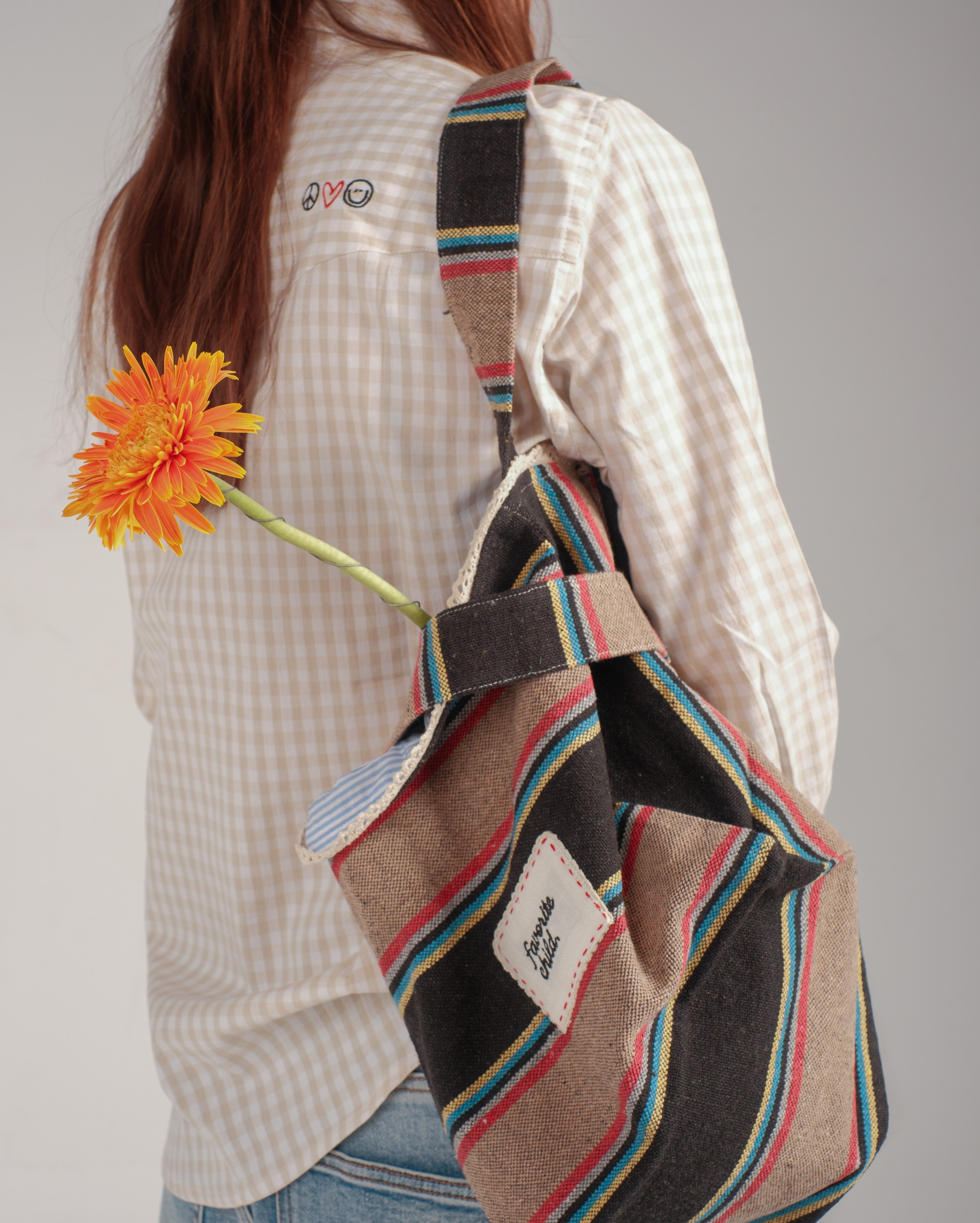 striped brown, pink & black Sidekick