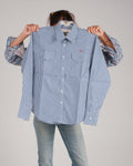 hug me blue checkered cowboy
