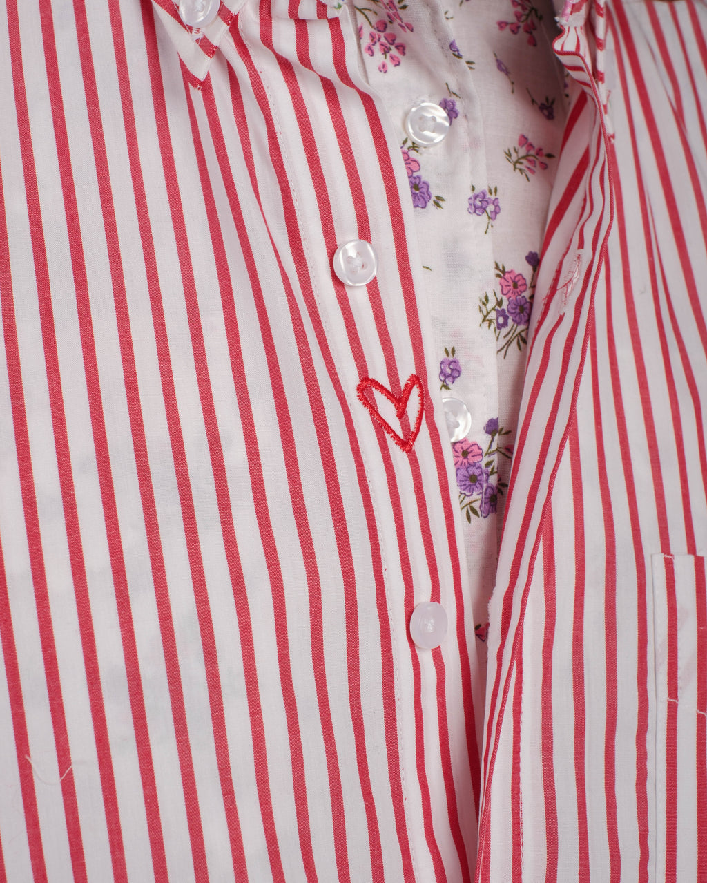 red stripes Shirt medium oversized