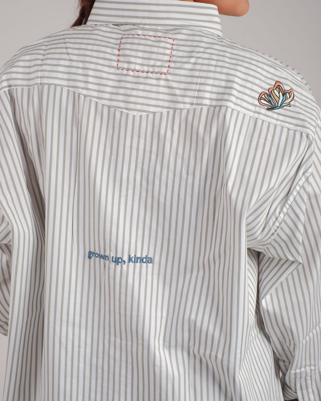 green striped oversized