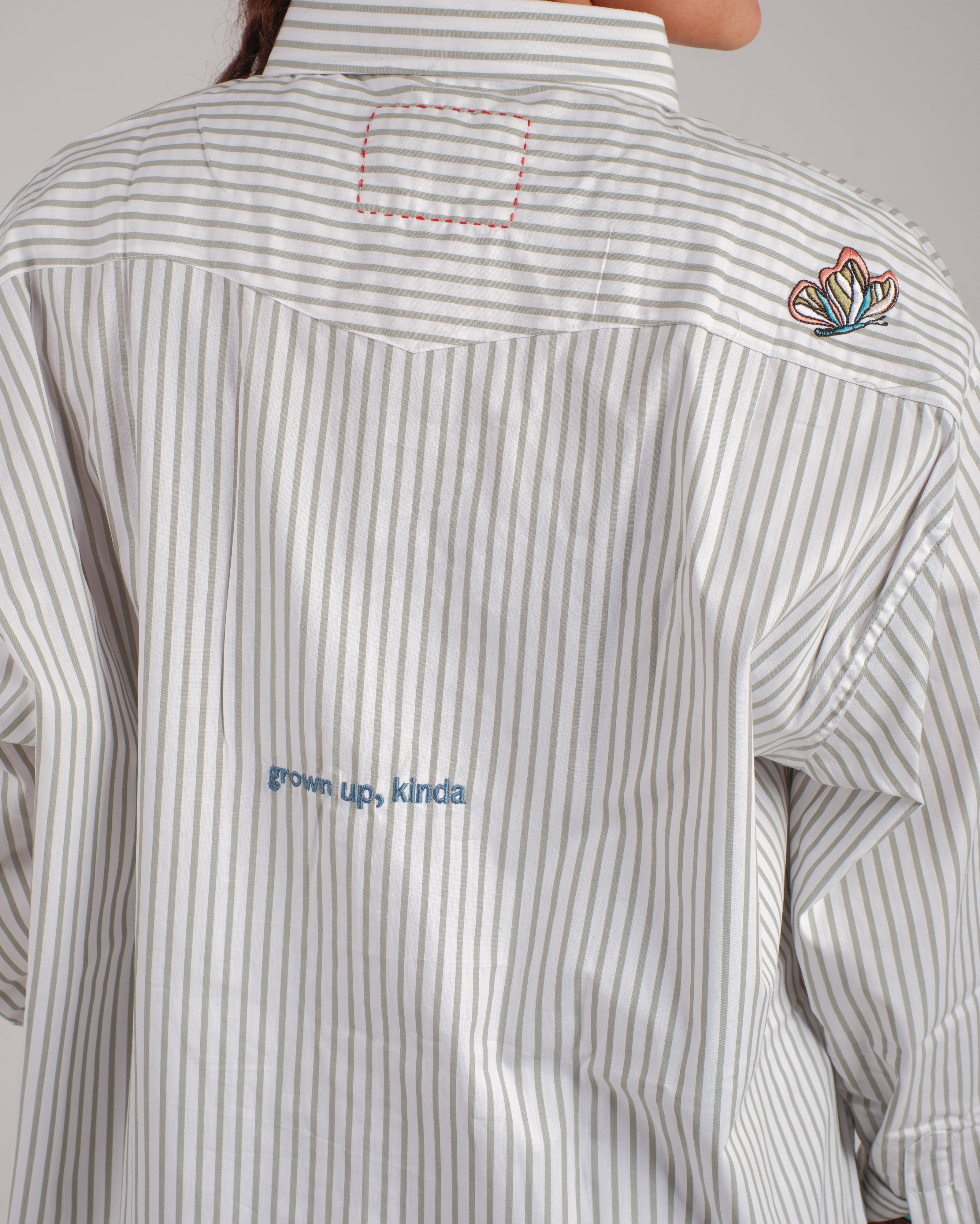 green striped oversized